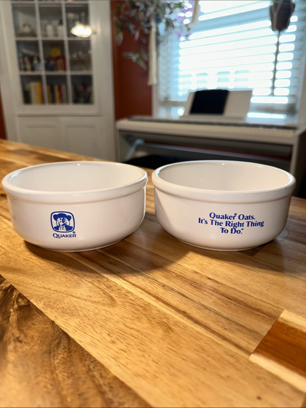 VINTAGE Waechtersbach Quaker Oats Cereal Bowls Set of 2